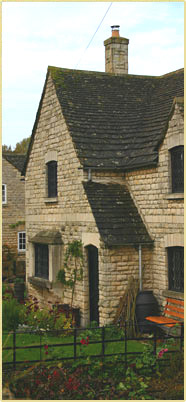 Collyweston slate and stone cottage